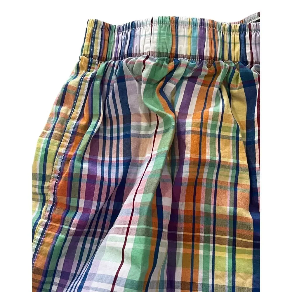 15-64 POLO RALPH LAUREN Men's 100% Cotton Plaid Boxers Medium